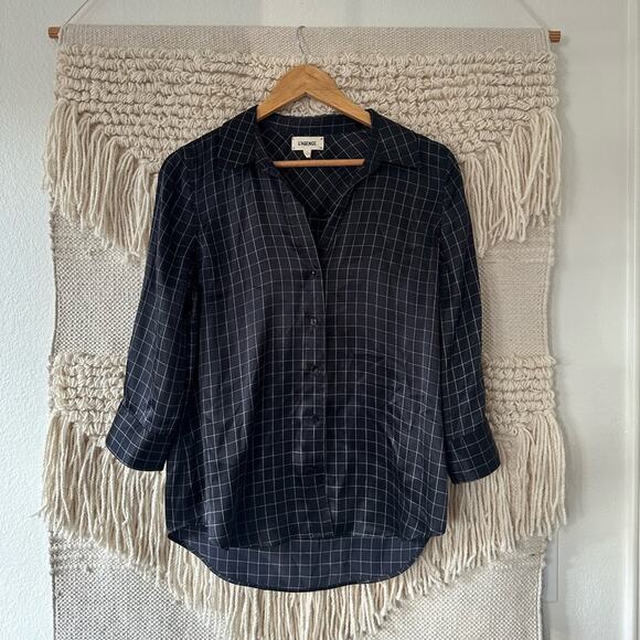 L'AGENCE Dani Silk Blouse - Picture 1 of 6